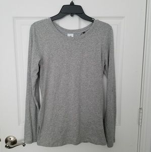 Cabi Grey Twist Back Shirt, Medium